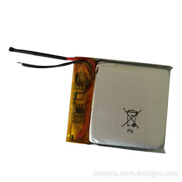280mAh Lithium Polymer Battery with 3.7V and Long Lifespan, Measures 30 x 27 x 4.2mm